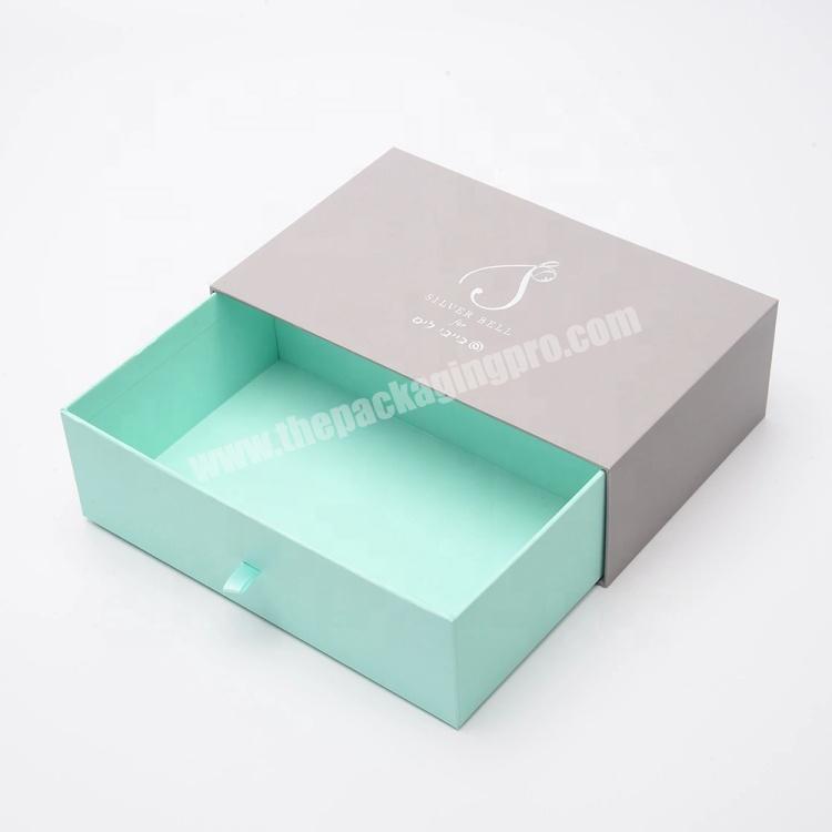 Elegant Rectangle Origami Rigid Paper Packaging Box with Drawer for Gift