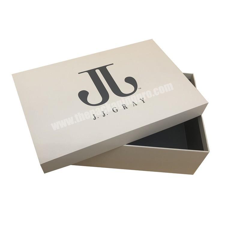 Elegant Shaped Rigid Cardboard Clothing Gift Box