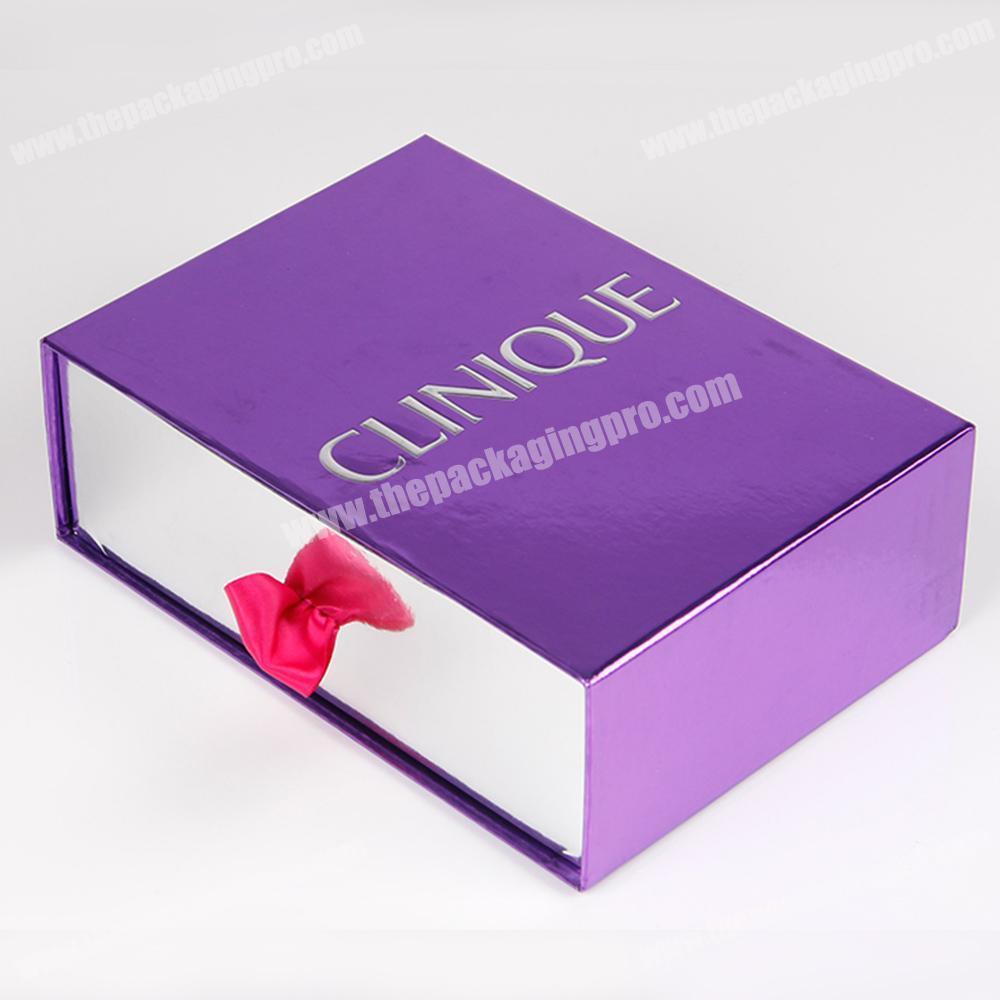 Elegant wedding door gift box with ribbon design giveaway