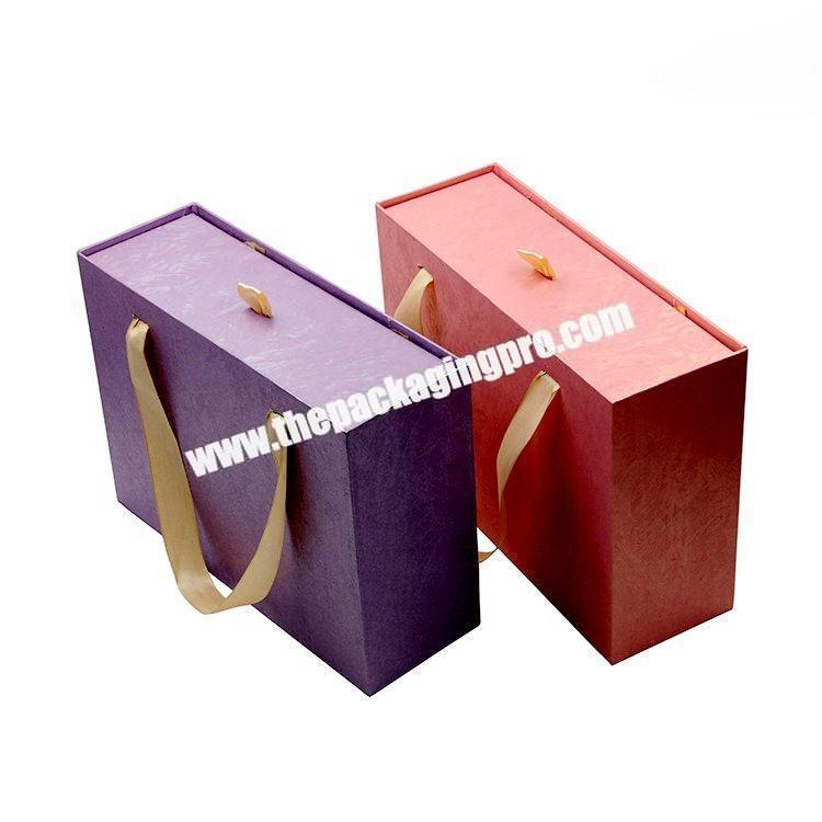 Elegant Wedding Dress Storage Gift Box Romantic Heat-Transfer Printing Silk Ribbon Box