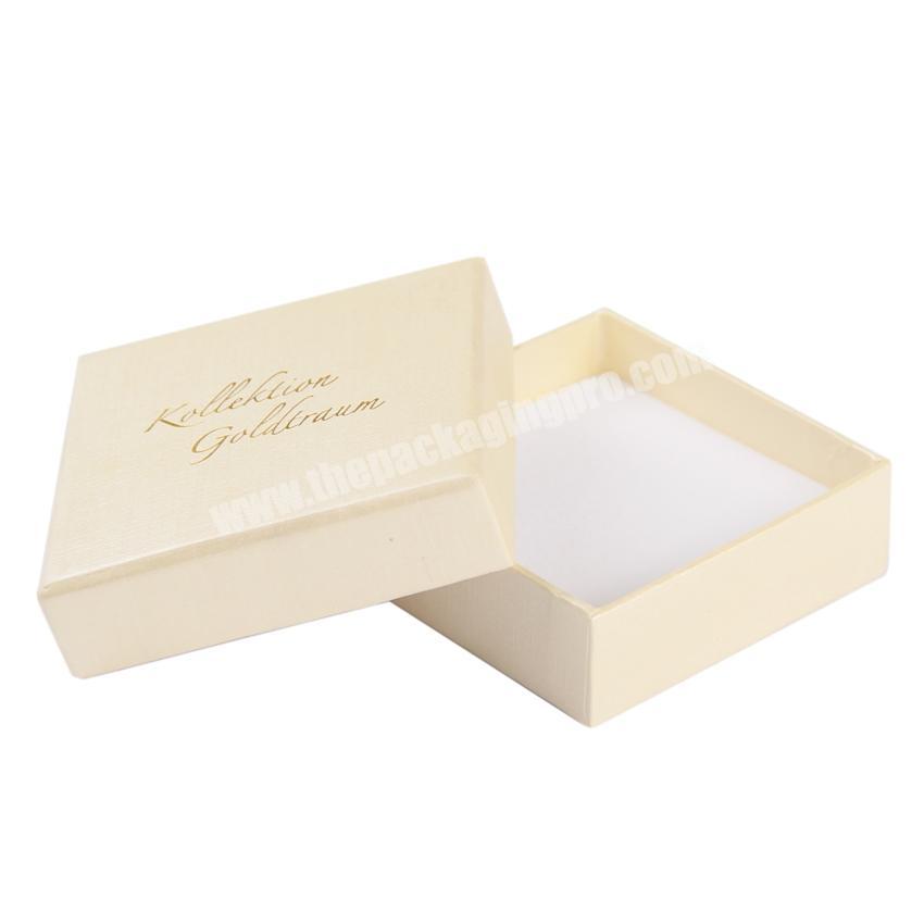 Elegant white shenzhen cardboard jewelry cufflink gift box