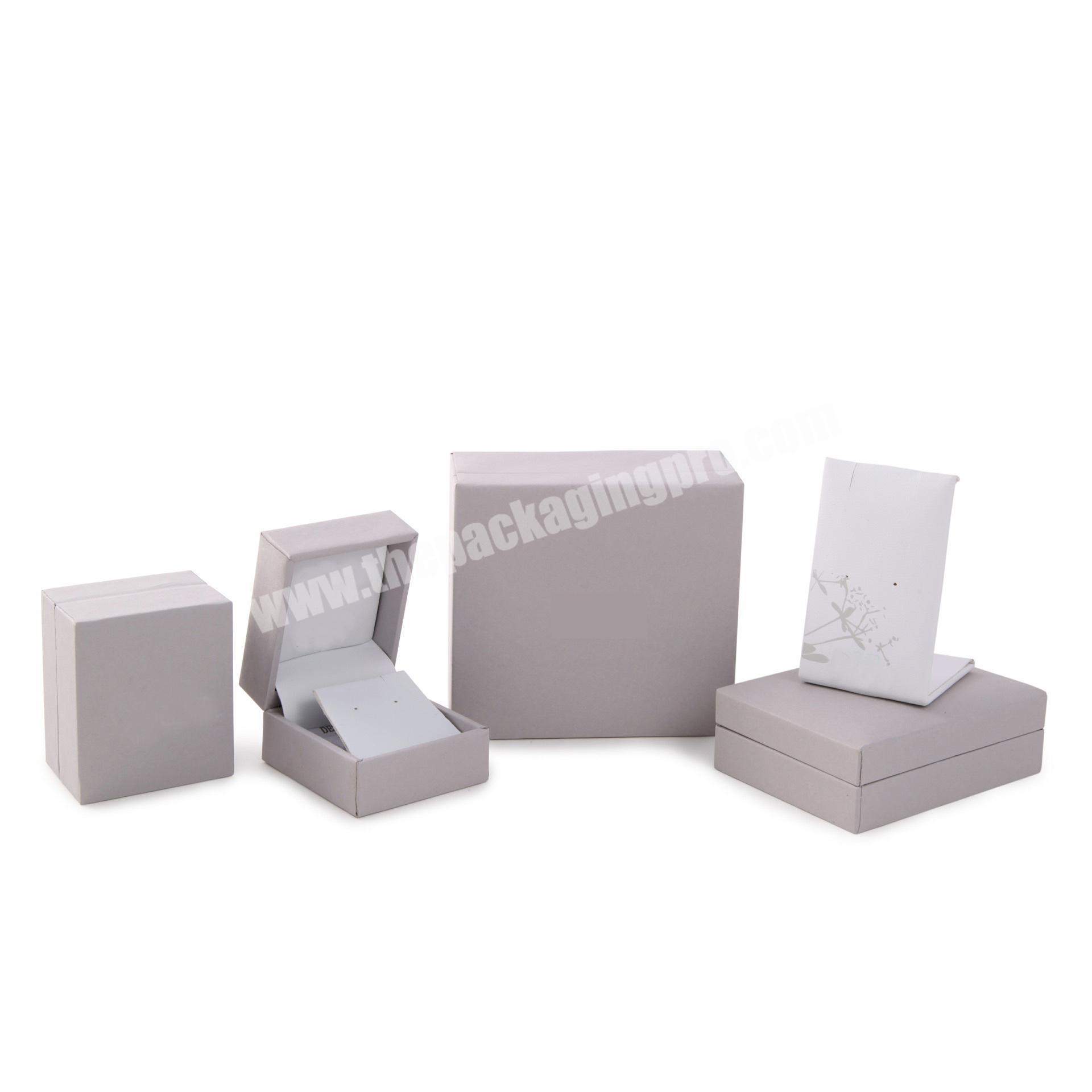Elephant customized grey paper jewelry box