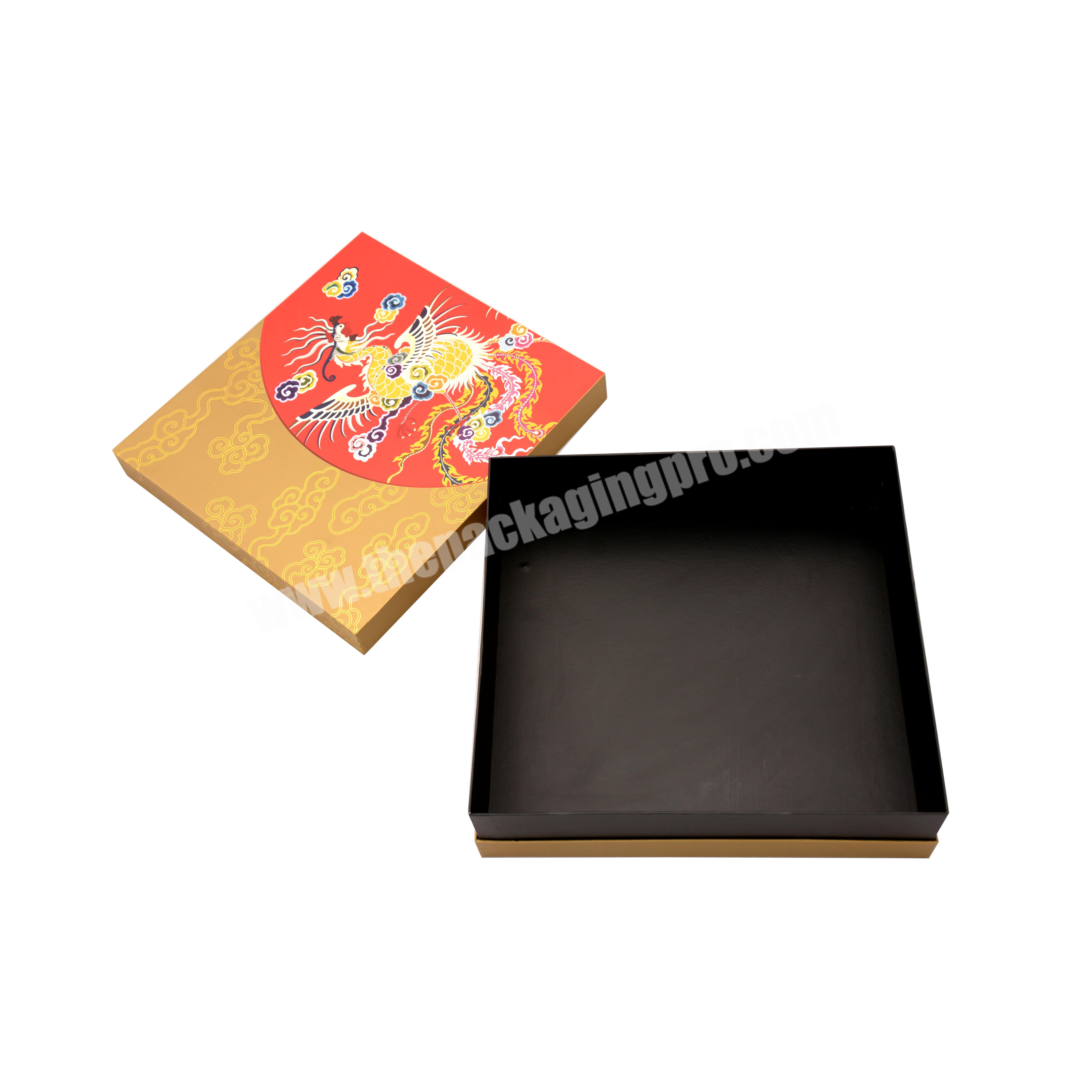 Embossed Packaging Cardboard Box For Pizza With Lid