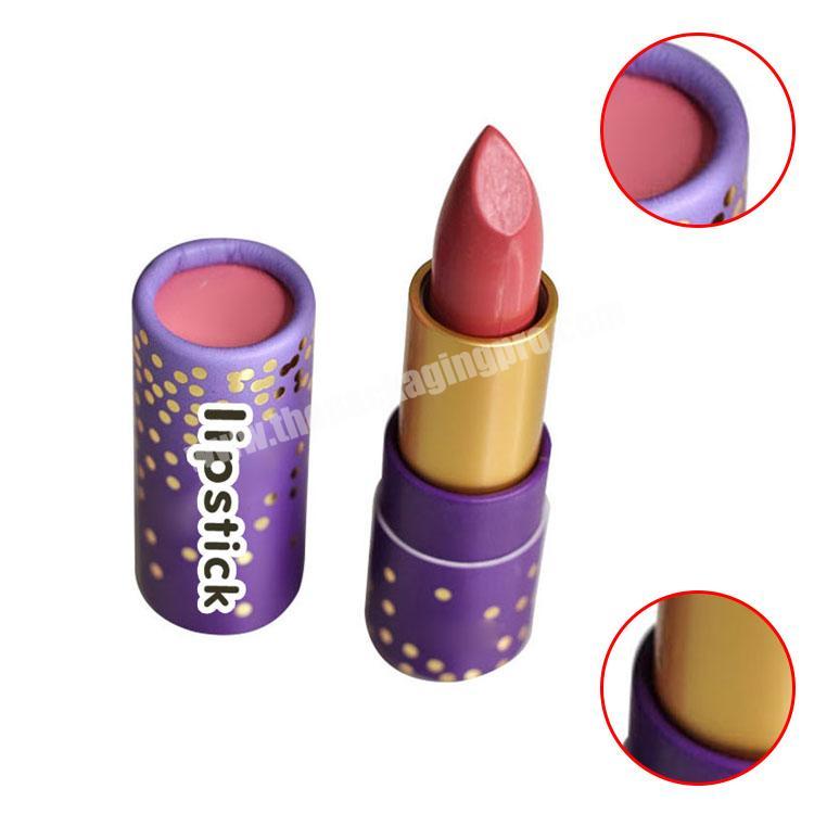 Empty lip balm containers eco friendly lip balm paper tube packaging
