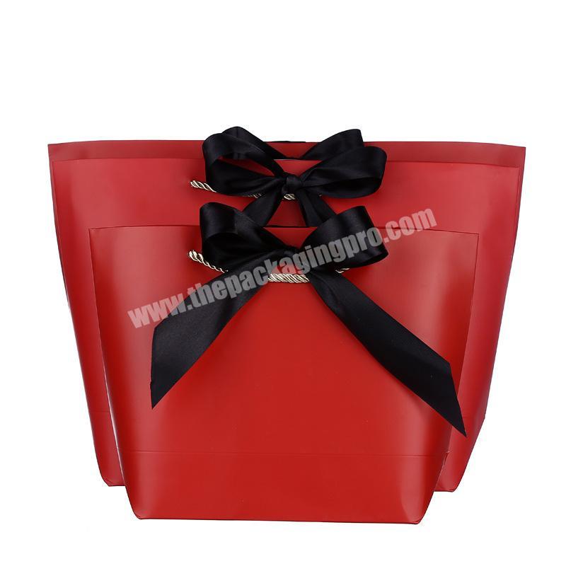Engram China Manufacture Customized Jewelry Paper Gift Bag With Handles Ribbon