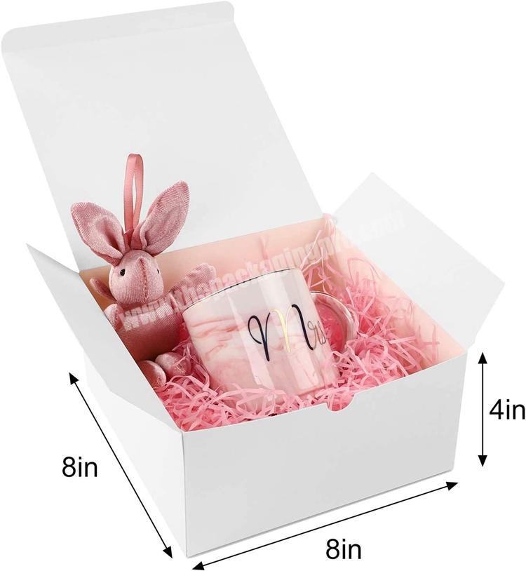Engram Manufacturer Wholesale Valentine'S Day White Square Carton Box Gift Packaging Cajas De Regalo