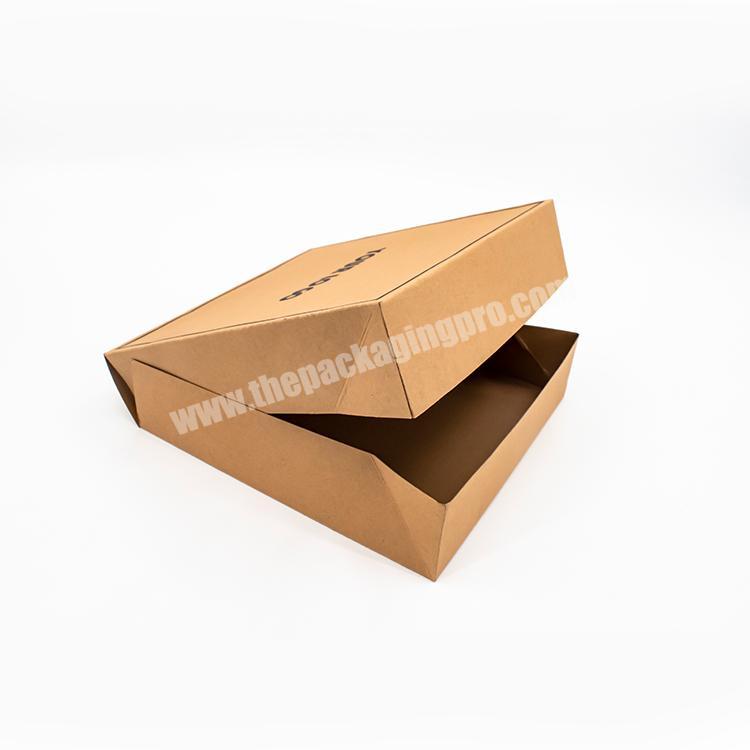 Environmental friendly custom printing recyclable square craft shipping box for gift packaging