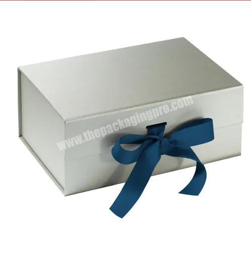 Environmental Friendly Recycled Cardboard Paper Coloured Folding Gift Box Magnetic