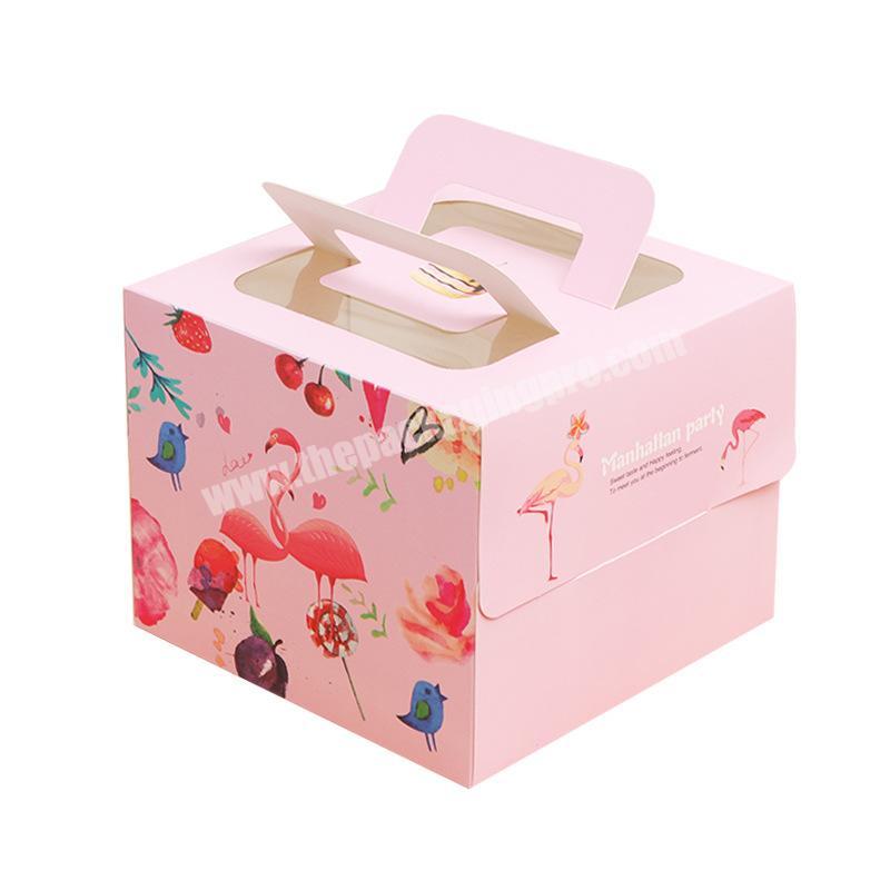 Ex-factory price Custom logo boxed cake packaging in order to pack the paper packaging box for cakes