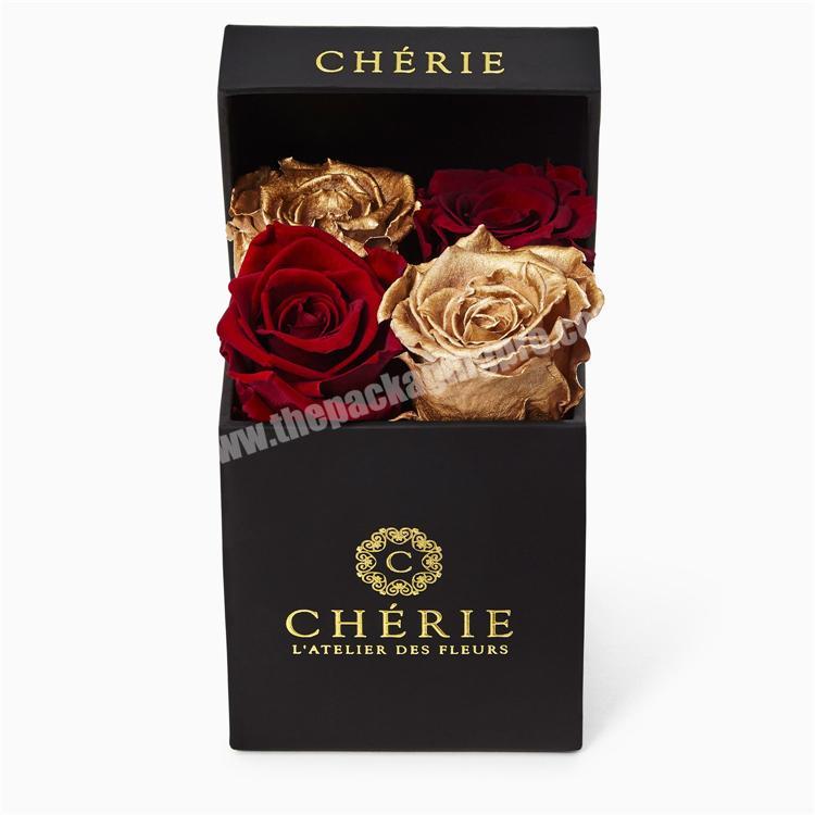 Excellent Custom Quality Flower Luxury For Square Shape Design Rose Packaging Boxes