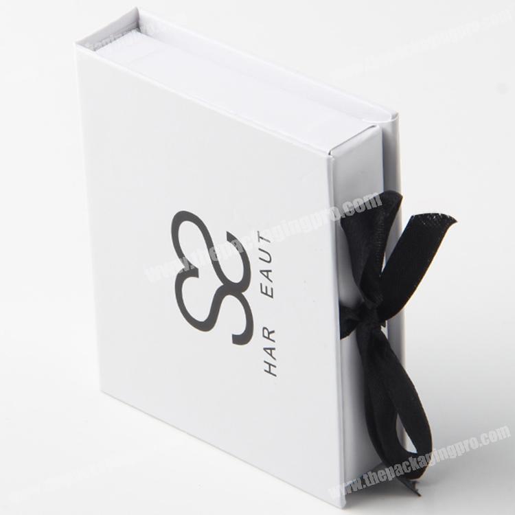 Exquisite clamshell presentation box book shape gift box with ribbon design