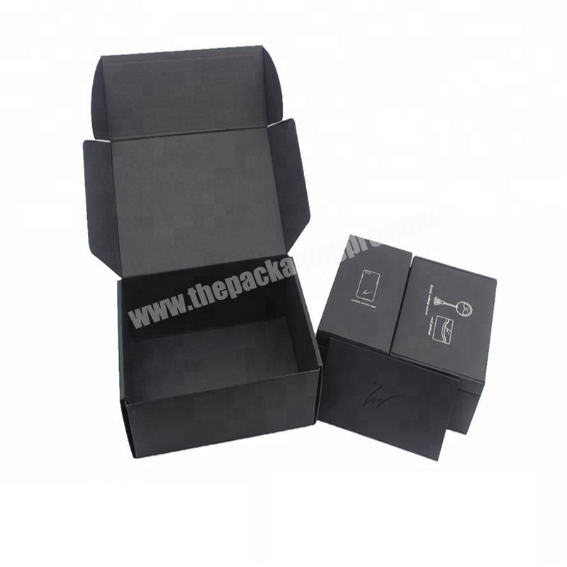 Exquisite custom paper box Black color paper cardboard boxes