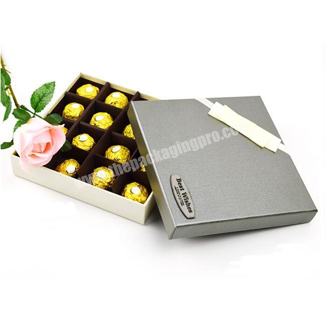 Exquisite homemade gift chocolate packaging paper box with bearchocolate box