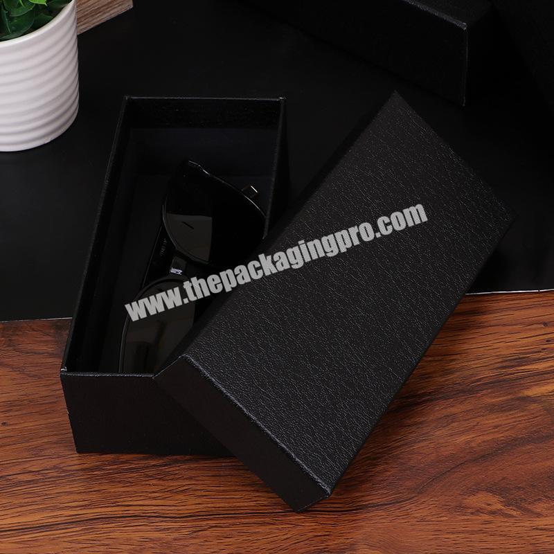 Eyeglasses Packing Case Black Paper Box Case For Sunglasses