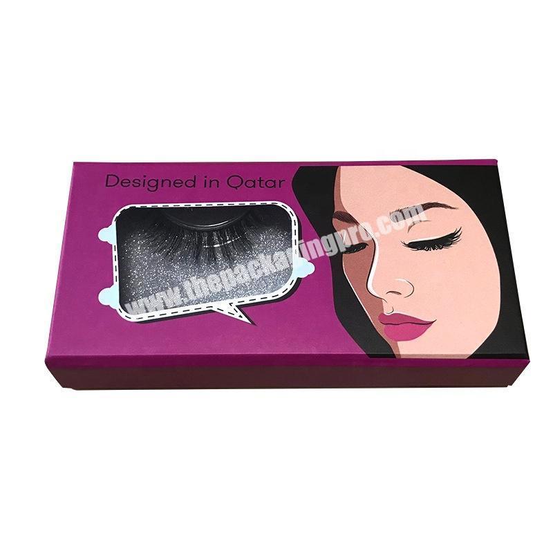 eyelashes package box luxury eyelash bag packaging cutlery custom box