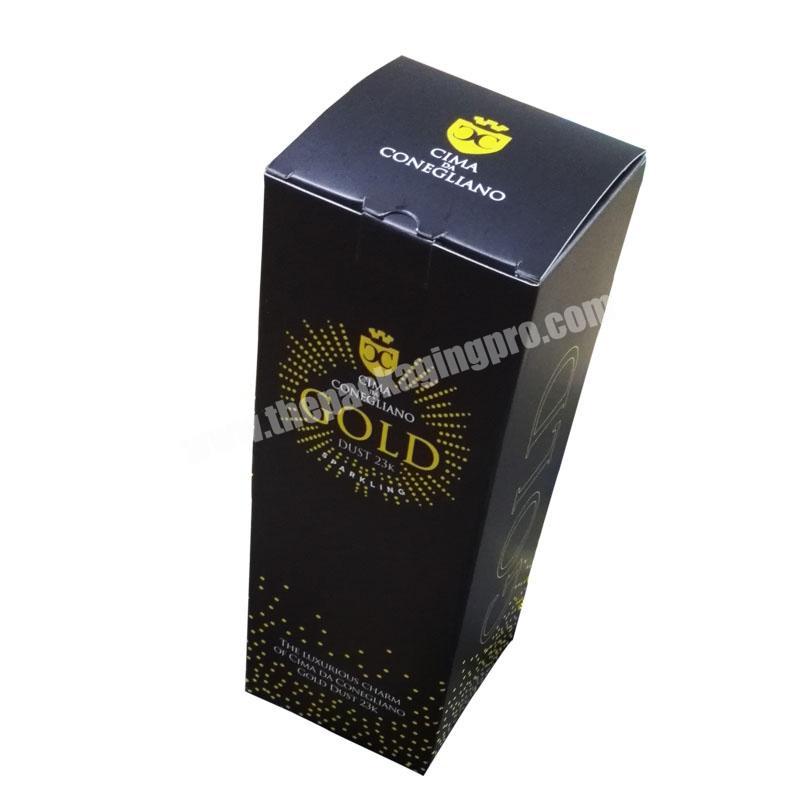 Factory Cheap Custom Folding Empty Auto-Bottom Paper Boxes For Champagne