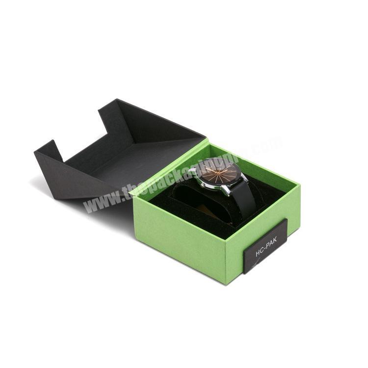 Factory cheap price luxury watch paper packaging boxes custom logo watches cardboard gift box with foam insert holder