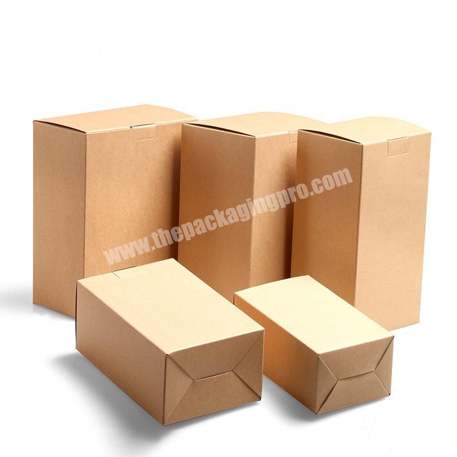 Factory custom cheap eco friendly kraft packaging boxes flat mailer box  without logo printing