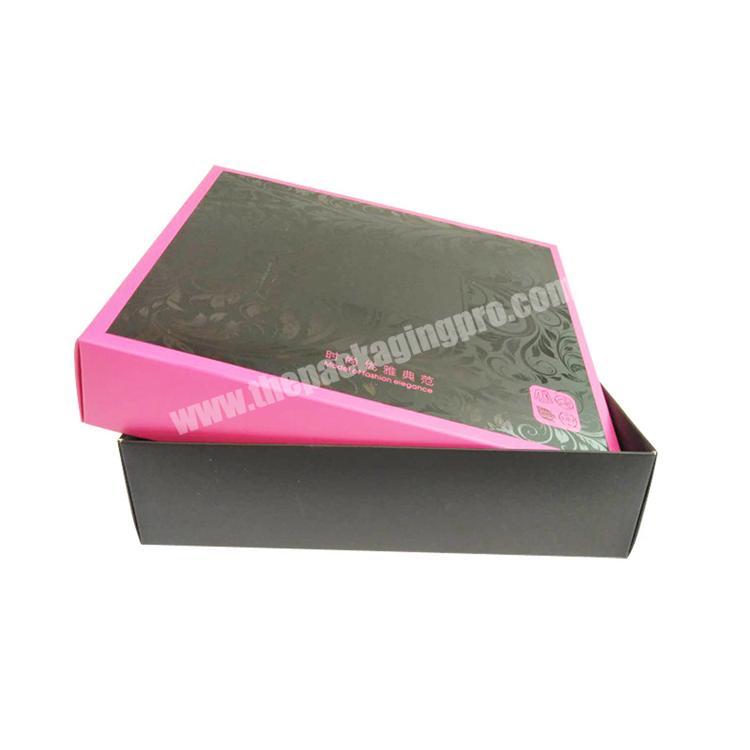 Factory Custom Different Size Black Eyelash Packaging Drop Front Shoe Box Storage Magnetische Box Verpackung