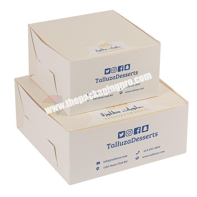 factory custom eco friendly bread packaging box in bulk