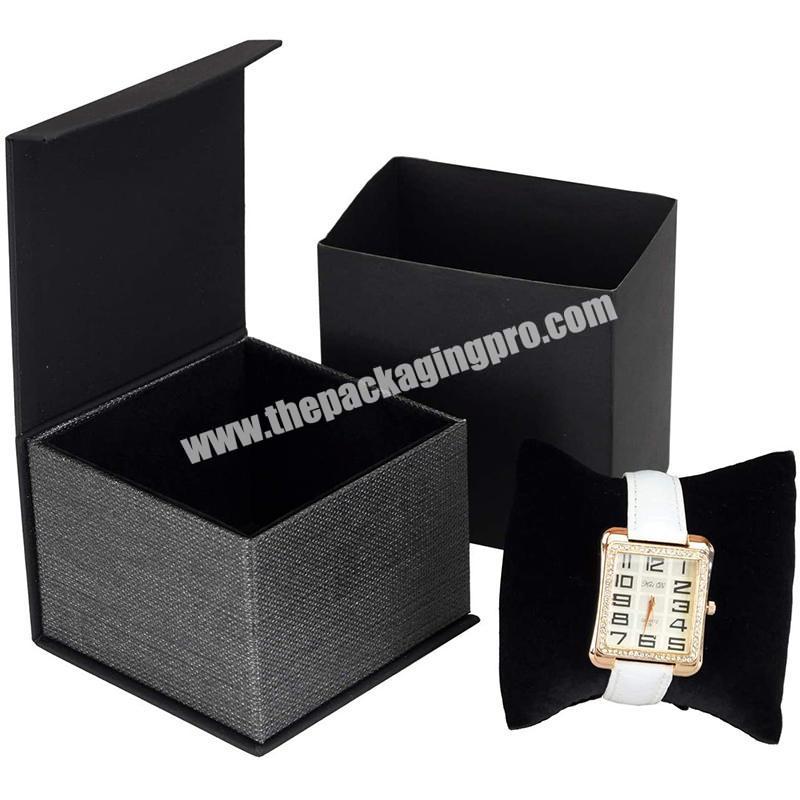 factory Custom Logo Printed Black Luxury Magnetic Packaging Gift Box