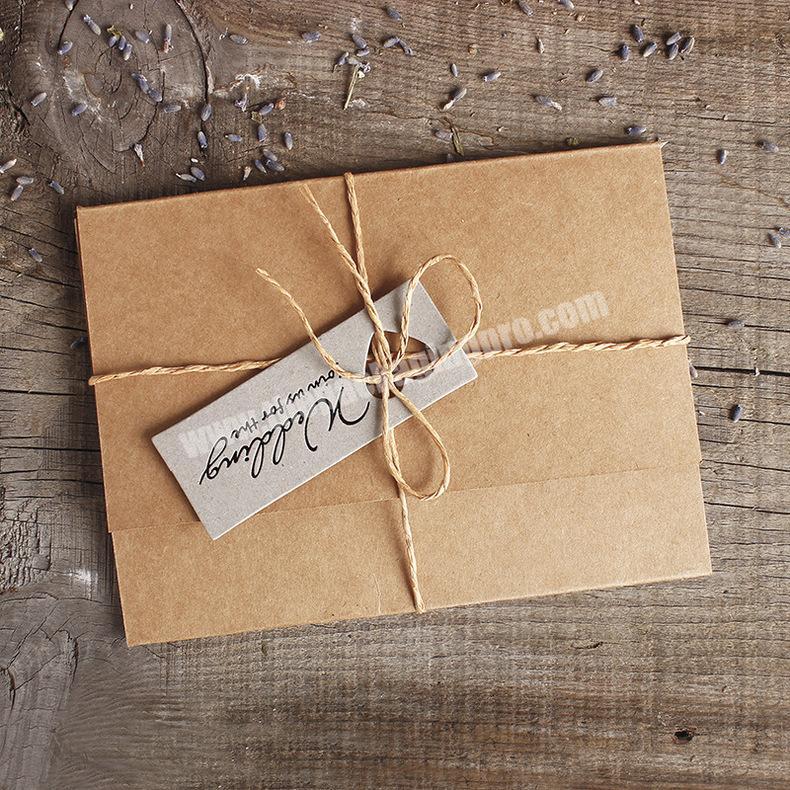 Factory Custom Luxury Gift Box Wedding Invitation Card Box