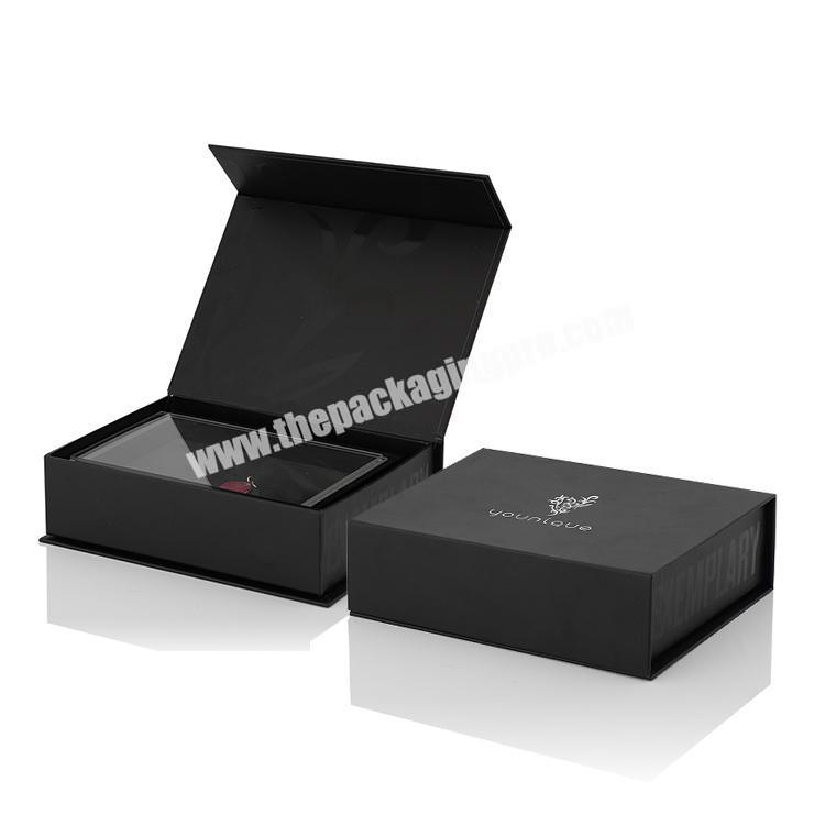 Factory Custom Luxury Magnetic Lid Closure Box With Ribbon For Gift