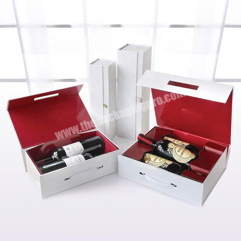 factory custom luxury wine box cardboard wine box 6 8 12  wine gift bottle box with printing