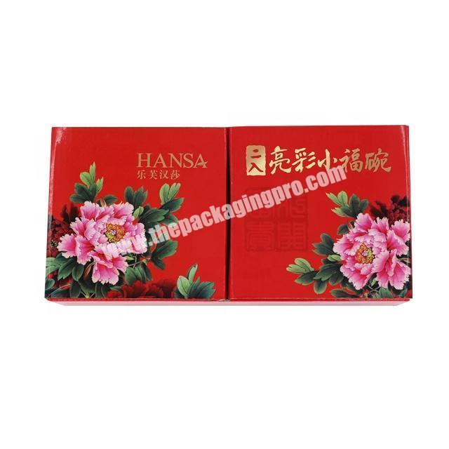 Factory Custom Made Corrugated Board   Custom cup  Chinese pottery  Paper Packaging Box printed paper boxs