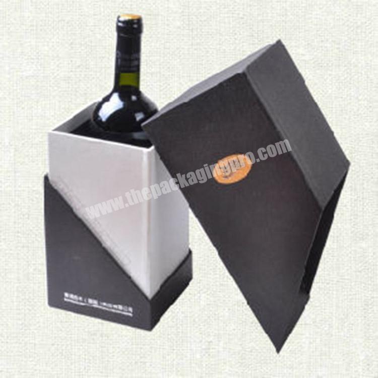 Factory Custom Magnetic Closure Wine Bottle Gift Box Display Liquor