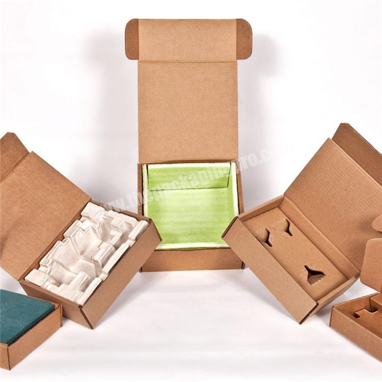Factory Custom Packaging Corrugated Box Tea Box Divisoria Ecommerce  Plastic  Handle Red Corrugated Box