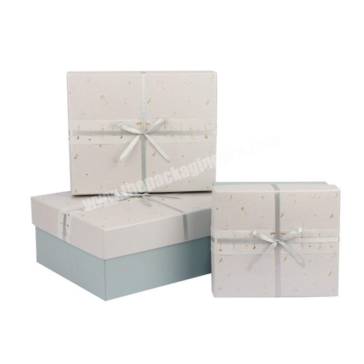 Factory Custom Printing Rigid Cardboard Clothing Cosmetic Packaging Gift Box with Lid