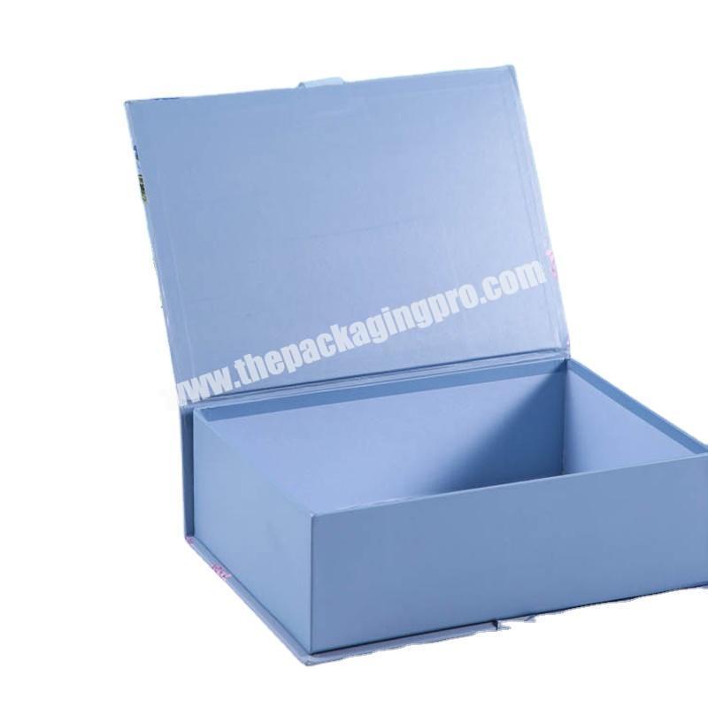 Factory Customized Beautiful cosmetic paper packaging box with double side printing and EVA insert