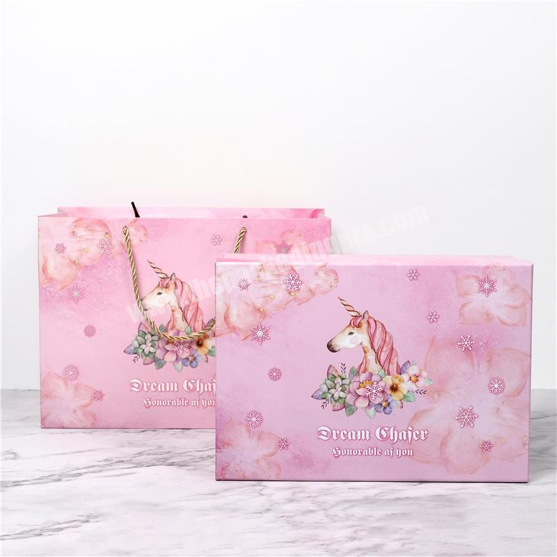 Factory customized pink memory small gift box Valentine's Day gift box