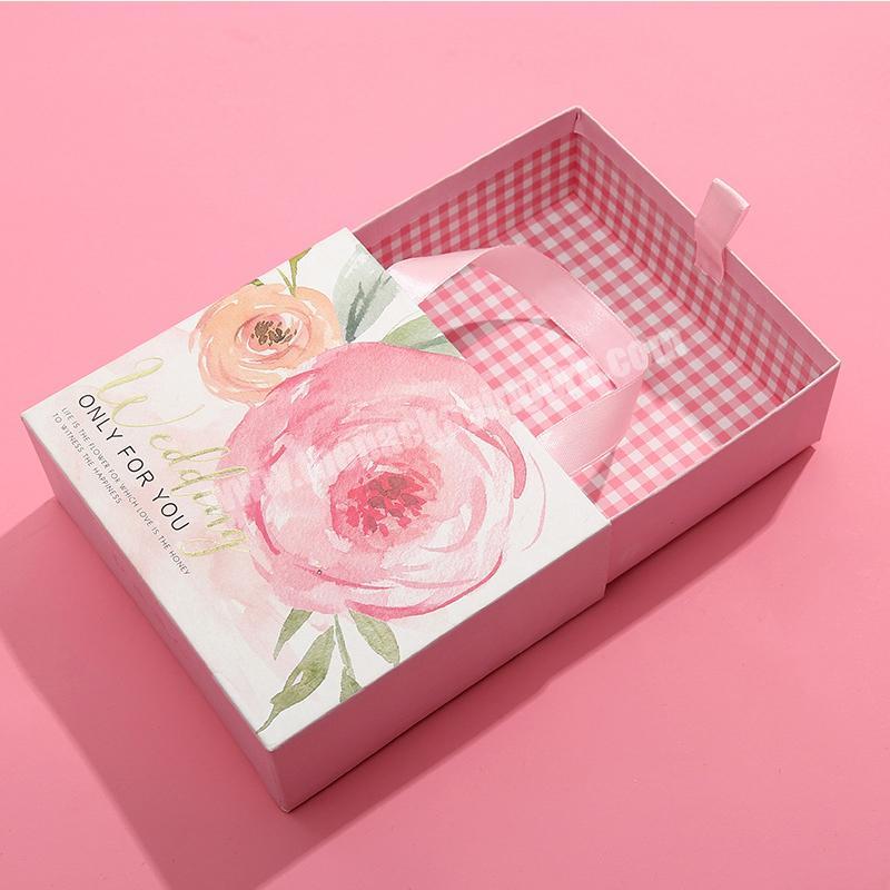 Factory Customized Sleeve and tray box cosmetic packaging paper box nice paper box