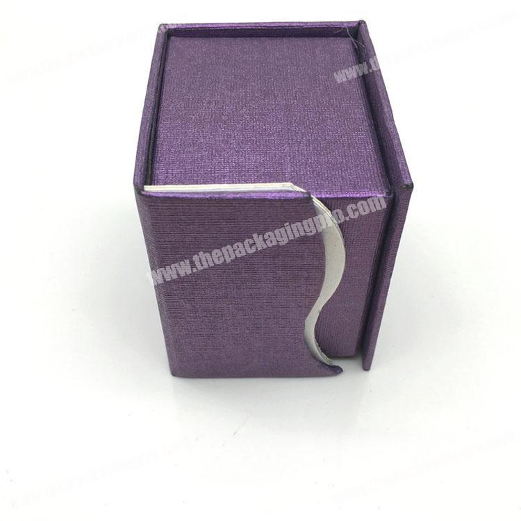 Factory design custom cardboard logo ring jewelry box