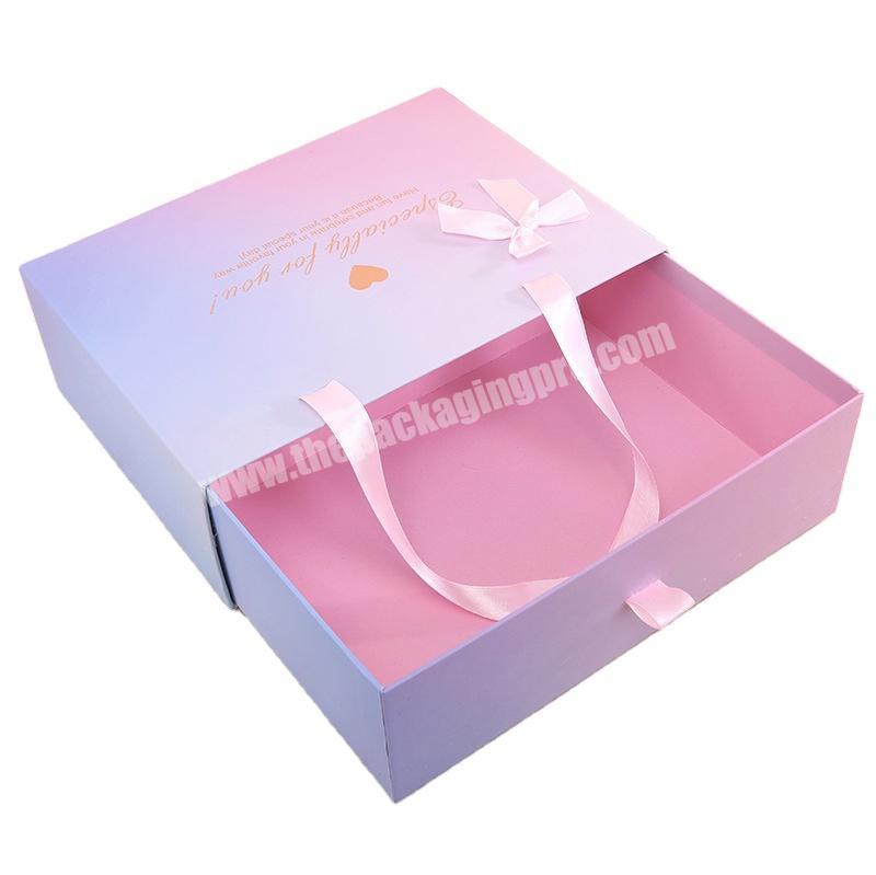 Factory direct creative apparel packaging apparel packaging custom gift box with drawers