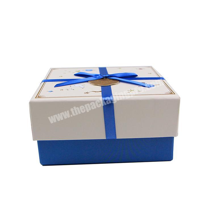 Factory direct hot sell accept custom white board gift packaging box for chocolate