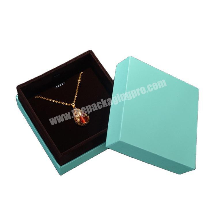 Factory direct necklace card box  ring box velvet ring box price  in low price