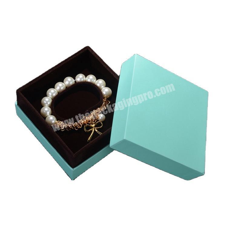 Factory direct price luxury velvet ring box custom necklace box box necklace in low price