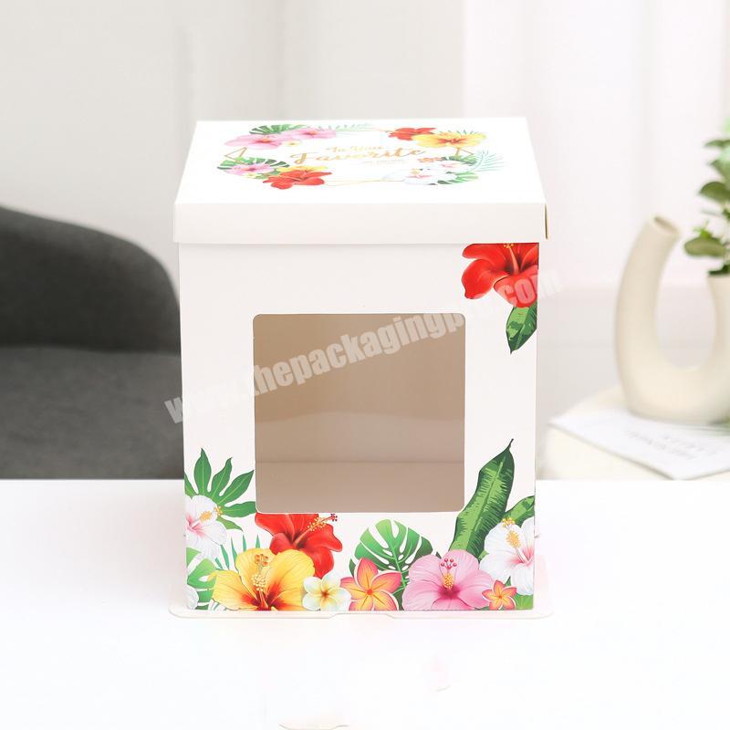 Factory direct price packaging cake boxes cup cake box packaging cake box white in low price