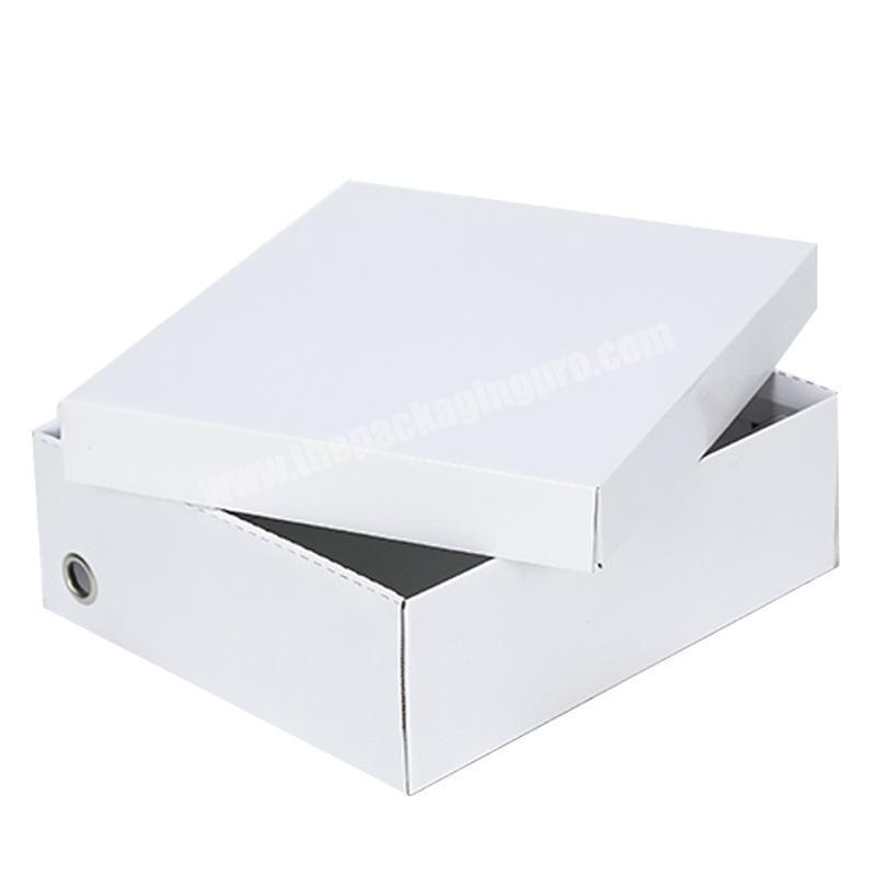 Factory direct price shoes plastic box shoe packing box black shoe boxes with cheap price