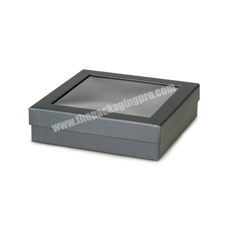 factory direct sale custom luxury packaging box with clear lid