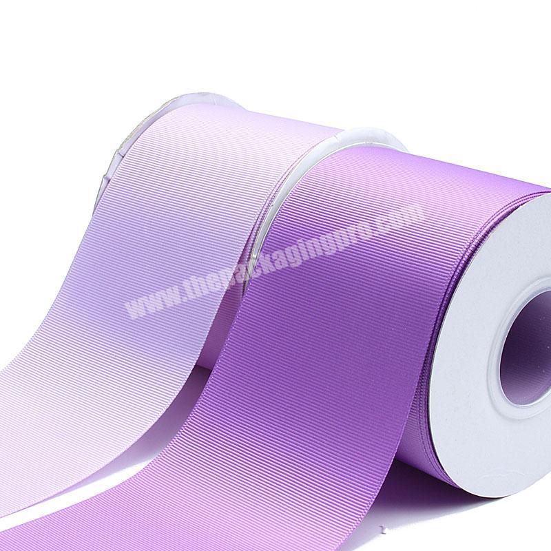 Wholesale factory direct sale custom printed 75mm grosgrain ribbon