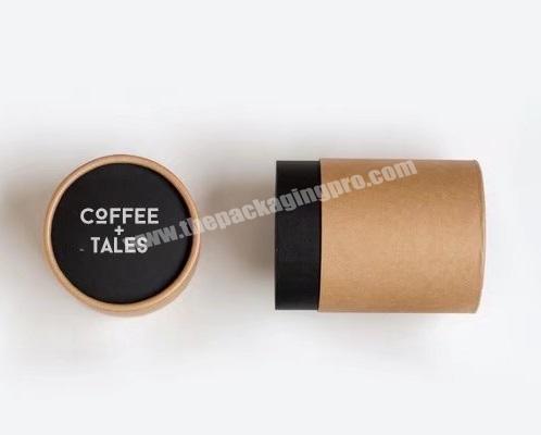Factory Direct Sale OEM Round Coffee Packaging Kraft Paper Tube with Printing Logo