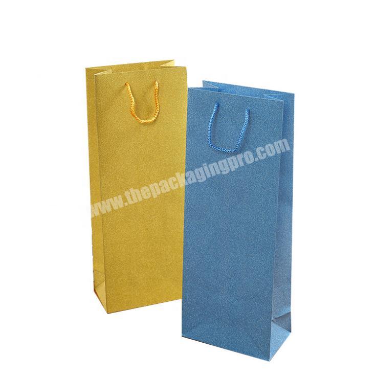 Factory direct sales creative glitter film portable paper bag christmas gift wrapping paper bag