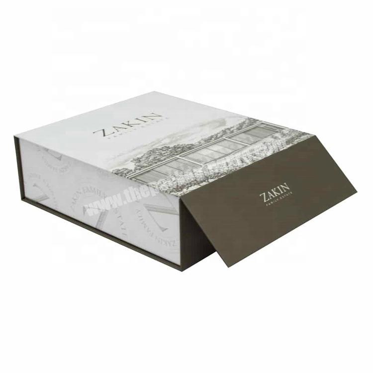 Factory Direct Sales Luxury Magnetic Cardboard Closure Single Wine Bottle Packaging Wine Gift Box