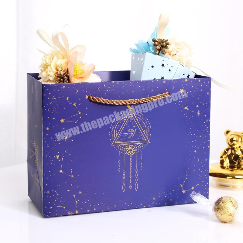 Factory Direct Sales paper gift bags luxury paper bag food colored paper bag