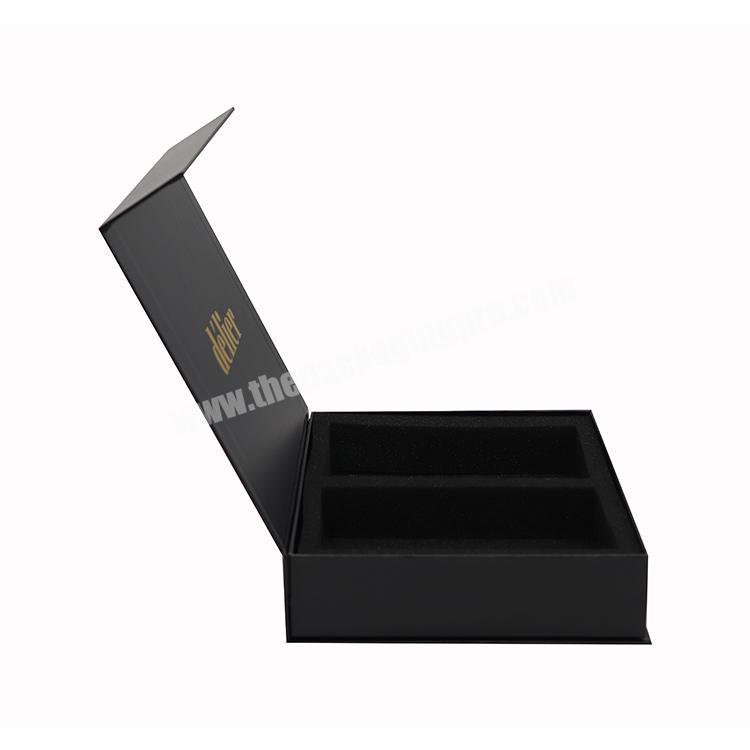 factory direct supplier custom black cardboard magnetic box