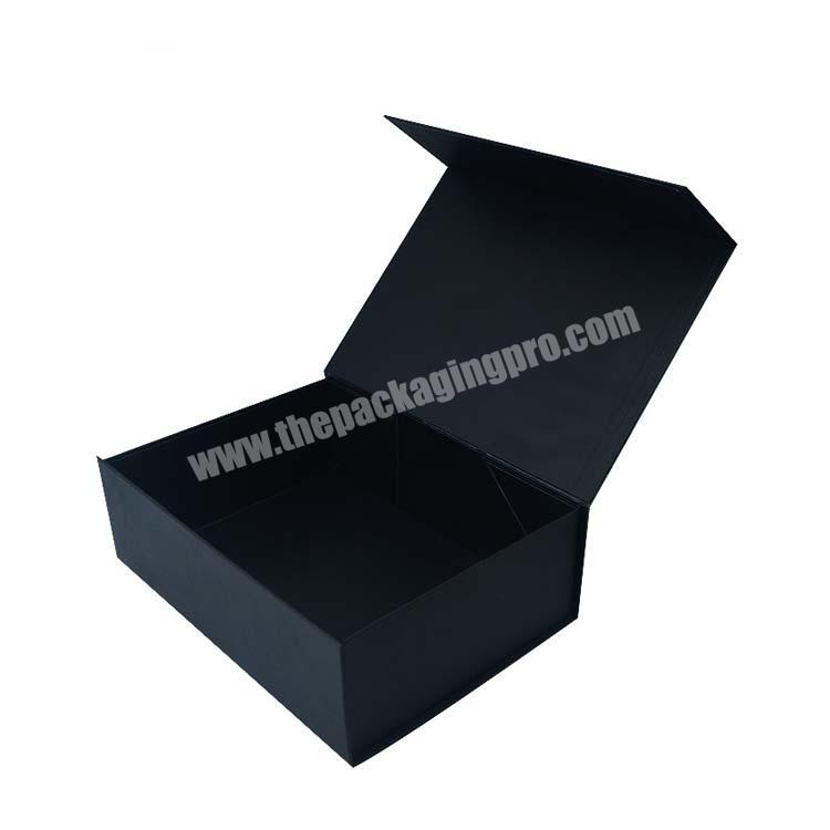 factory direct supplier custom black magnetic box